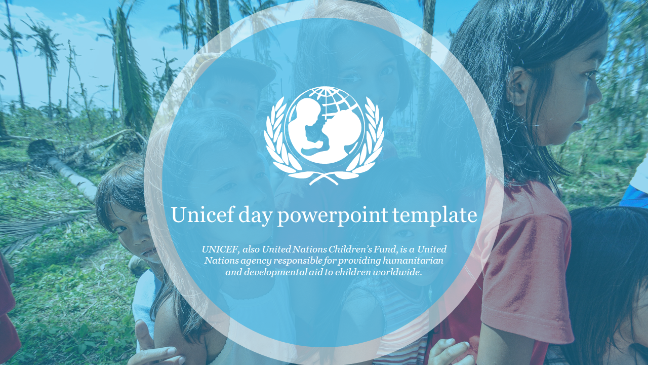 Unicef day powerpoint template